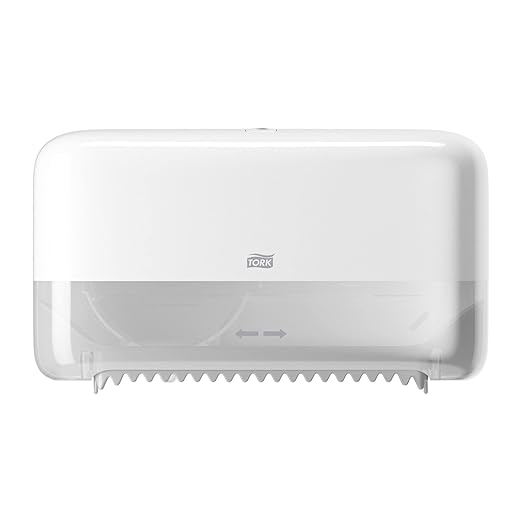 Tork Coreless Toilet Paper Dispenser White, For Homes and Small Businesses, Fits T7 Dispensers