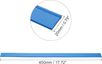 MECCANIXITY Replacement Squeegee Rubber for Window, Glass, Shower Doors, Tile Wall, 17.72 Inch, Blue Pack of 4