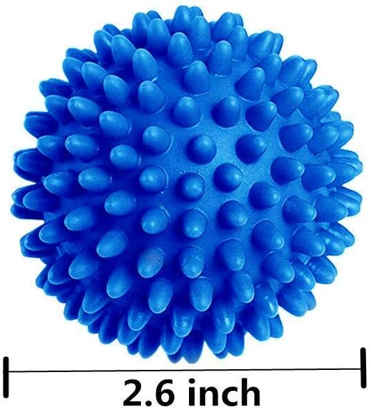 Laundry Dryer Balls - 6 Pack Reusable Fabric Softener Alternative (Blue)