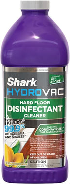 Shark HydroVac Household Disinfectant Cleaner, Kills 99.9% of Bacteria & Viruses, Compatible with Shark HydroVac 3-in-1 Multi-Surface Cleaners on Hardfloor, Stone, Laminate & Tile, Purple, WDCD60