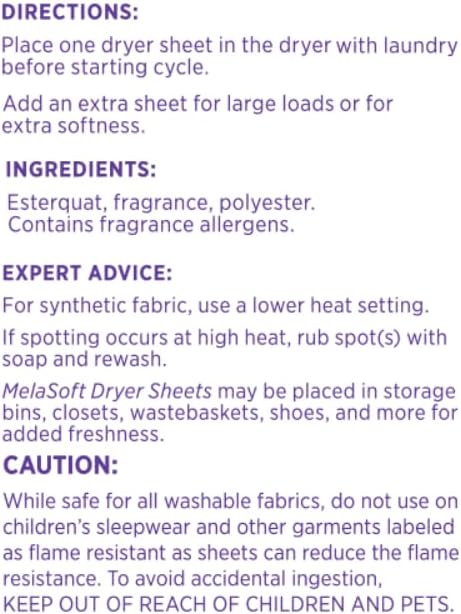 Melaleuca Ecosense Melasoft Fabric Softener - Spring Breeze - 100 Dryer Sheets