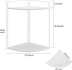 Forest Angle Bathroom Counter Organizer,Countertop Organizer,Vanity Organizers,Bathroom Storage,Bathroom Sink Caddy,Counter Shelf,Corner Counter,Corner Shelves(White)