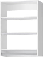 MODCART Medium Double Hanging Closet Unit, Modular Closet System, Wood Closet System Organizer with Storage for Walk In Closets, Clothing Rack Closet for Hanging Clothes, Bedroom, White, 25.5"W