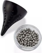Wine Enthusiast Deluxe Stainless Steel Decanter Cleaning Beads with Strainer – 250 BPA-Free Beads for Effortless Decanter Cleaning and Maintenance for Wine Glasses and Whiskey Decanters