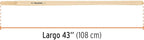 TRUPER MG-PL Replacement Handles For Long D-Handle Shovels 43" (109cm)