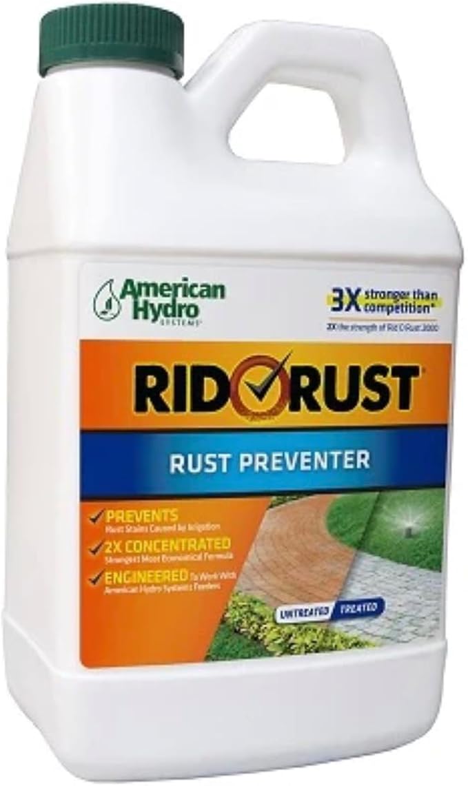 IPW Industries Inc. - Rust Remover & Stain Preventer, Outdoor Stain Remover, 2X Concentration, Landscaping Rust Prevention - 64 oz, (1-Pack)