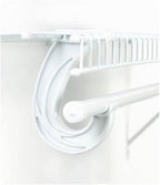 SuperSlide White Closet Rod Support Pack of 2
