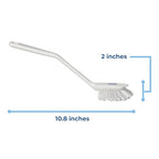 Vikan 42375 Brush,Dish,Scraping Edge,Medium,11",PP/PBT,White