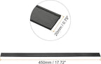 MECCANIXITY Replacement Squeegee Rubber for Window, Glass, Shower Doors, Tile Wall, 17.72 Inch, Black Pack of 4