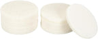 HARFINGTON 12pcs Scrubber Scouring Pads 450 Grits 4 Inch Drill Power Brush Hoop and Loop Surface Conditioning Disc Drill Scuffing Disc Scrub Pads for Home Kitchen Cleaning, White