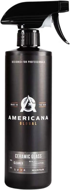 Ceramic Glass Cleaner, 16 oz - Streak-Free Formula for Automotive Glass, Enhanced with Ceramic Protection