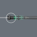 Wera 2052/6 Kraftform Micro Ballhead Hexagon Electronics Screwdriver Set and Rack, 6-Piece