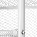 Whitmor 36 Pair Over The Door Shoe Organizer, 12 Tier Hanging Shoe Organizer, Heavy Duty Metal & Mesh Shoe Holder, Hanging Shoe Rack for Closet Organizer & Storage, 69"L x 21.7"W x 7.5"H, White