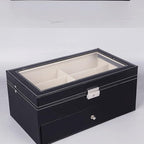 Layers PU Leather Glasses Storage Box Jewelry Sunglasses Eyewear Display Organizer Holder Gift Boxes