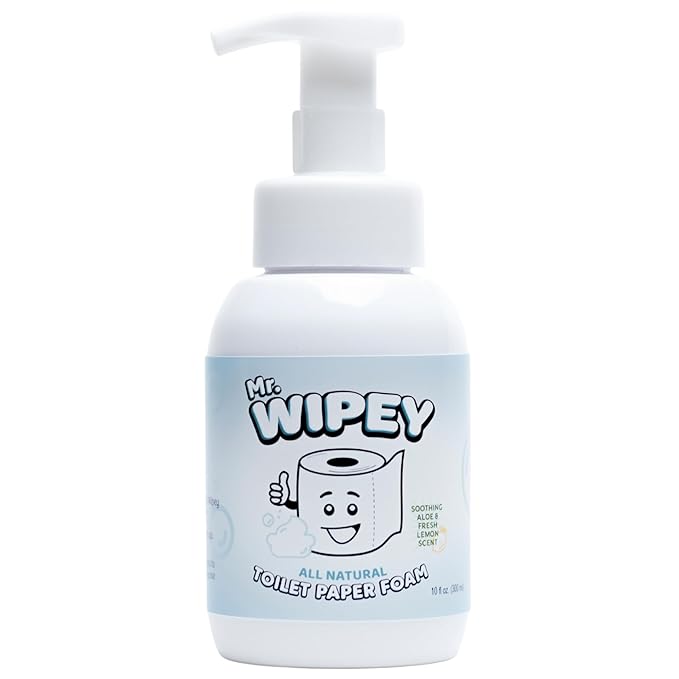 Toilet Paper Foam, Lemon Scent, 500 Wipe Equivalent, 10oz, Gentle for Kids