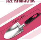 Garden Trowels - NEWGF Heavy-Duty Manganese Steel Super Garden Hand Trowels-Dig, Shovel and Plant -Black/Red