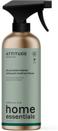 ATTITUDE All Purpose Cleaner, EWG Verified Multi-Surface Products, Vegan, Naturally Derived Multipurpose Cleaning Spray, Lavender and Rosemary, 16 Fl Oz