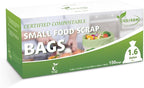 100% Compostable 1.6 Gallon Trash Bags, 6 Liter, 150 Count Kitchen Food Scrap Small Compost Bags for Countertop Bin with Europe EN13432 Certified