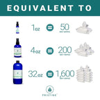 PRISTINE Toilet Paper Spray - Seen on Shark Tank, More Natural Personal Cleansing Wipes & Flushable Wet Wipes Alternative, Spray Toilet Paper to Create Flushable Wipe, Fragrance Free, 32 fl oz Refill