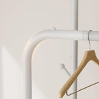 Golpart Clothes Garment Coat Rack Drying Clothing Racks Metal Freestanding for Hanging Clothes Portable Closet for Laundry Bedroom White