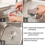 Norme 30 Pack Pumice Stones for Toilet Bowl Cleaning Scouring Pad Pumice Stick Cleaner for Cleaning Toilets Bathtubs Grills Kitchen Oven Stove Swimming Pools Sinks 5.9 x 1.4 x 0.9''(Gray)