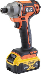 Klein Tools BAT20CD1 1/4-Inch 20V Battery-Operated Impact Driver Kit, Compact Design for Excellent Control in Tight Spaces