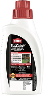 Ortho BugClear Insect Killer for Lawns & Landscapes Concentrate - Kills Ants, Spiders, Fleas, Scorpions & Other Insects, Use on Flowers, Vegetables, Fruit Trees, Shrubs & More, Odor Free, 32 oz.