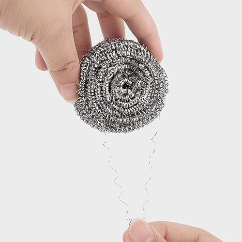 12Pcs Stainless Steel Cleaning Ball for Cleaning Dishes, Pans, Pots, Ovens, Grills, Sinks - Stainless Steel Wire Ball Kitchen