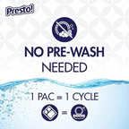 Amazon Brand - Presto! Triple Action Dishwasher Pacs, Anti-spotting, Fresh Scent, No Phosphates or Chlorine, 70 Count