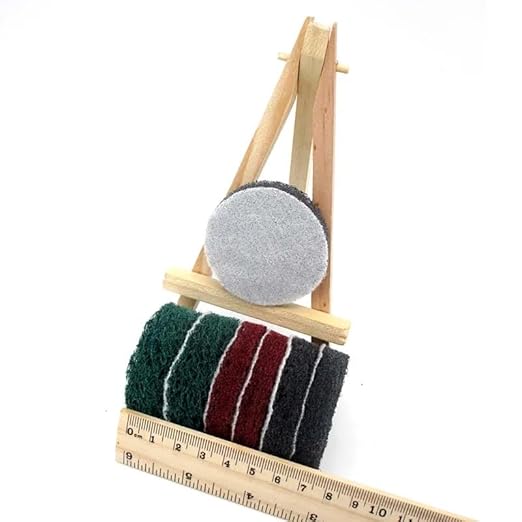60 PCS 1 Inch 25mm 240-800 Grit Multi-Purpose Flocking Scouring Pad Duty Nylon Cloth for Polishing & Grinding,240