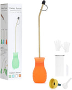 Powder Duster/Large Diatomaceous Earth Bulb Duster/Powder Applicator - Diatomaceous Earth Bulb Duster/Applicator(Orange)