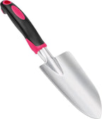 Garden Shovel Hand Garden Trowel, Heavy Duty Gardening Shovel with Ergonomic Handle, Hand Shovel Garden Shovels for Digging, Rust Resistant Garden Spade Gardening Tools for Garden Work, Red