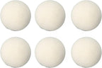 ZJchao 6 Pack Wool Dryer Balls for Laundry High Density Wool Drying Balls Reduce Static Cling Shorten Drying Time Reusable with Softener Alternative for Clothes Baby Delicates (5cm)