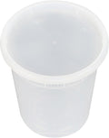 Restaurantware-Asporto 32 Ounce To Go Boxes, 100 Microwavable Round Soup Containers - Clear Plastic Lids Included, Do Not Contain BPA, Clear Plastic Soup Containers, Disposable