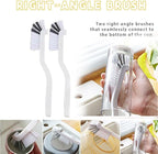 Crevice Cleaning Brush，12Pcs Multifunctional Hard Bristle Cleaning Tool with rubber gloves for Kitchen, Bathroom,Corner, Grout, Sink,toilet, Window Track, Bathtub, Vehicle, Faucets