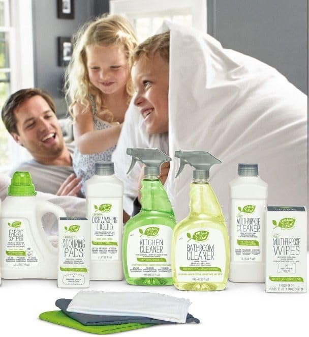 Biodegradable LOC Multipurpose Cleaner for All Washable Items/Surfaces/Hands 1 L(33.8 fl. oz.) Pack of 2,& 600 Pulls ZNRO 4-Ply 6.1"x6.9" Super Soft Premium Paper Facial Tissues,FINAL SALE w/o RETURN