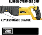 DEWALT 20V MAX Reciprocating Saw, 3,000 Strokes Per Minute, Variable Speed Trigger Cordless Saw, Tool Only (DCS380B)