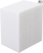 20 Pieces White Scrubbing Pad Non Scratch Scouring Pads Non Woven Scouring Sponge Multipurpose Abrasive Multi Surface Scrubber for Cleaning Polishing(5 x 7 Inch)