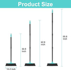 KeFanta Broom for Sweeping Indoor,55" Long Handle House Broom,Soft Bristle Angle Brooms for Floor Cleaning, Kitchen, Garage, Hardwood, Lobby,Patio and Garden