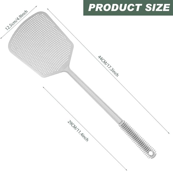 Fly Swatter Plastic Fly Swat 3PCS Manual Flyswatter Long Handle Racket for Indoor Outdoor