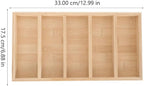 Luxshiny Wooden Glasses Display Tray and Sunglasses Organizer Rack Eyewear Storage Holder for Home and Store, Set of 5