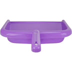 SPARTA Large Handheld Dustpan with Hanging Hole, Heavy-Duty Plastic Dustpan with Wide Lip for Countertops and Surfaces, Plastic, 10 Inches, Purple, (Pack of 12)