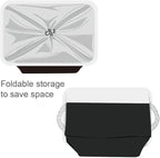 TheWarmHome Organization and Storage Basket for Organizing - Jumbo 3 Pack 17.7x13.8x9.7 inch Fabric Storage Cubes for Closet Gifts Organizer Empty Book (White & Black)