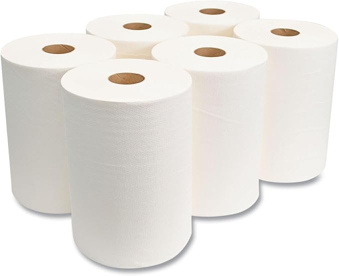 High Capacity Premium TAD Towel Tissue Roll, Home/Commercial Soft Paper Towels for Toilet and High-Traffic Areas, Fits Enmotion Touchless Automatic & Manual Dispenser, 10" x 500 ft Rolls, White