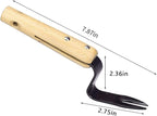 Kana Hoe 217 Japanese Garden Tool - Hand Hoe/Sickle is Perfect for Weeding and Cultivating. The Blade Edge is Very Sharp., Beige-028