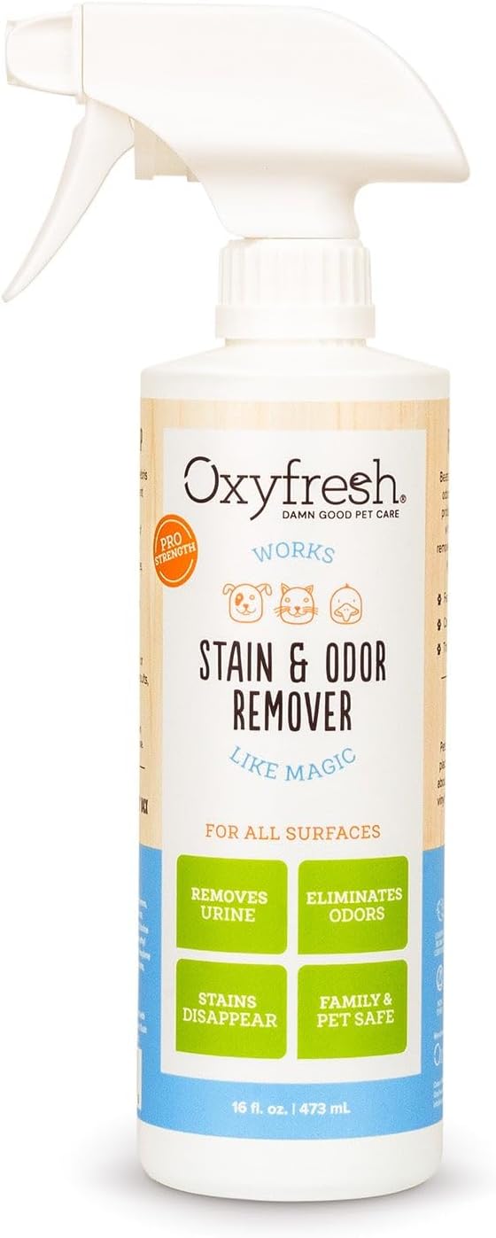 Oxyfresh Strong Carpet Stain Remover & Cleaner Spray – Advanced Pet Urine Odor Eliminator for Entire Home - Fast Acting Dog & Cat Urine Neutralizer