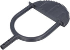 42.71in Saw-Tooth Edger Lawn Tool, Half Moon Lawn Edger with T-Grip, Sidewalk Grass Long Handled Step Edger, Carbon Steel Manual Trimming Shovel for Garden Sidewalk Flower Beds