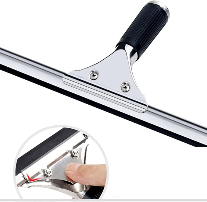 Black 35cm 14in Glass Squeegee for Window Cleaning, All Purpose Home Cleaner Tool for Car Windshield, Mirror, Glass Door (14in/35cm, Black)