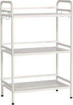 HDANI Storage Shelves, 3-Tier Metal Storage Rack with Shelf,Shelf Organizer,Garage Standing Shelving Unit for Laundry,Bathroom,Kitchen,Pantry,Closet,23.6''W X 13.8''D X 36.2 H'',White