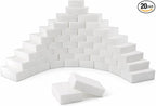 20 Pack Magic Cleaning Sponge Erasers, Non-Scratch Melamine Sponge Bulk Multi-Surface Cleaner Melamine Foam Cleaning Scrubber Pad Sponges for Household Wall Shoes Bathtub Door Shower Bathroom Kitchen